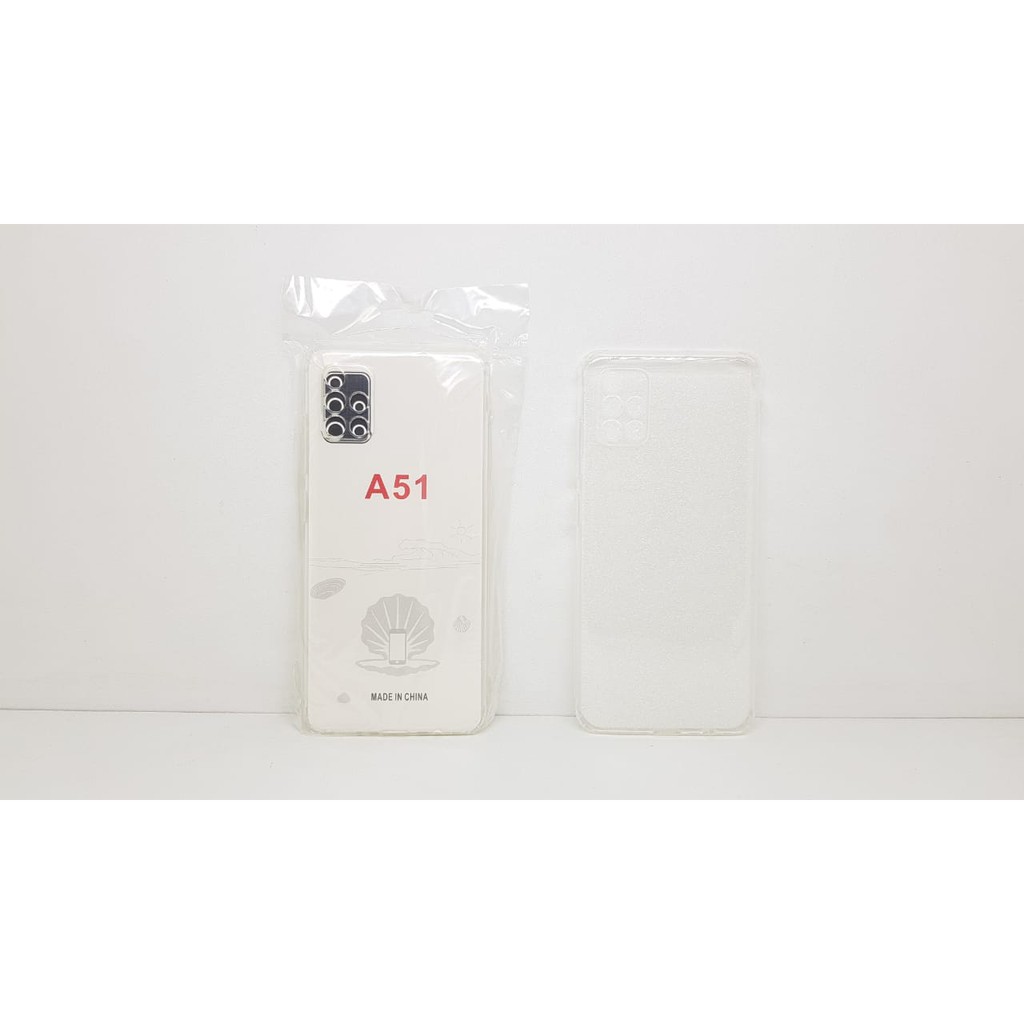 Transparan Soft Case Protection Camera Samsung A51 A515F 6.5 inch TPU HD Super Clear with Port Cover OEM CASE