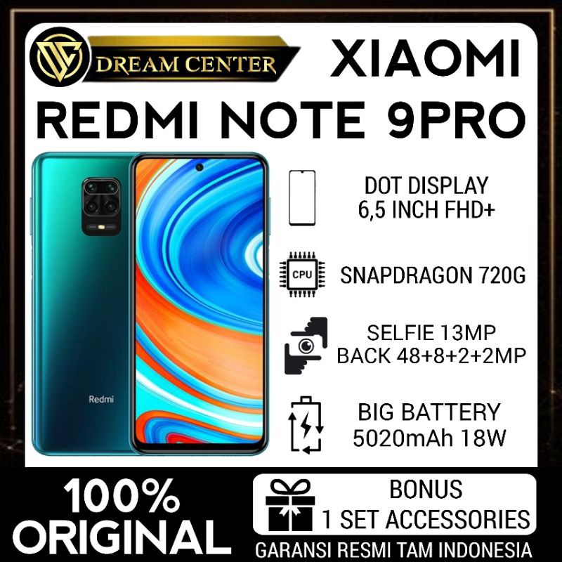 XIAOMI REDMI NOTE 9PRO  GARANSI RESMI TAM 1THN