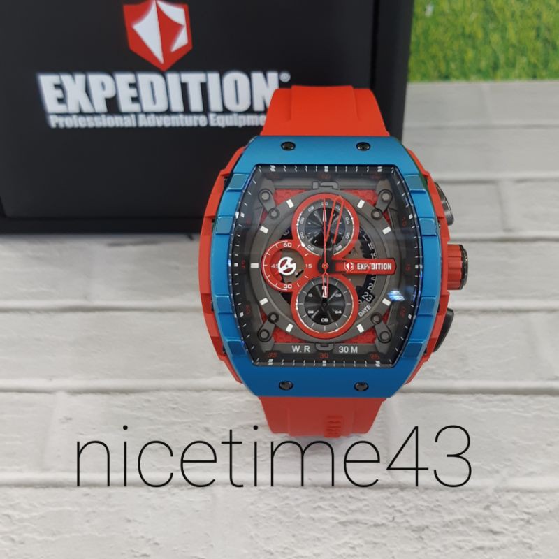 jam tangan pria original expedition e6782m new