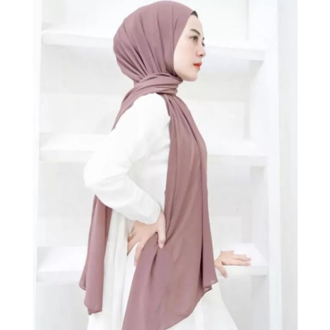 Pasmina Ceruty Babydol Polos Warna Terlengkap Ukuran 180x75 / Jilbab Pashmina Ceruti Babydoll Polos Warna Terlengkap / Kerudung Pashmina Ceruti / pasmina Jumbo / Hijab Terbaru /pashmina Trend