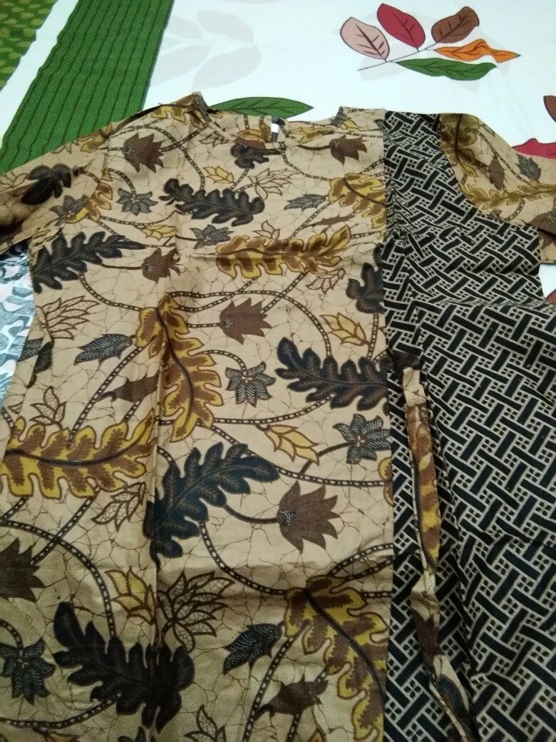 Batik Tunik Shibori Jumputan Terbaru Size M-xl/ Hrb026 Yelbor Navbor / Biru Putih / Original Bel