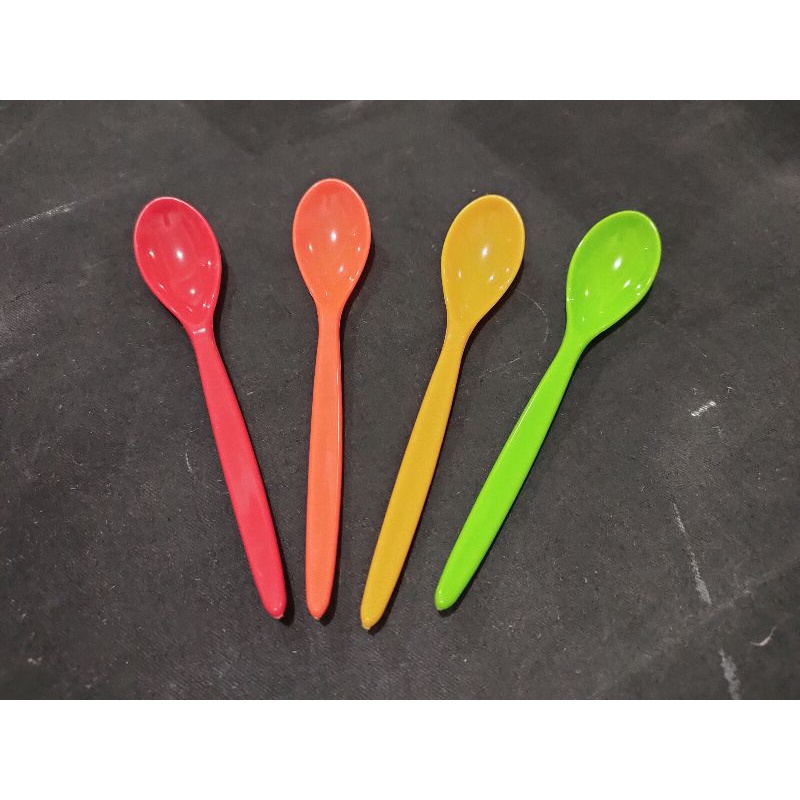 Sendok Makan Plastik Mini Warna / Sendok Makan Bayi GoodWill