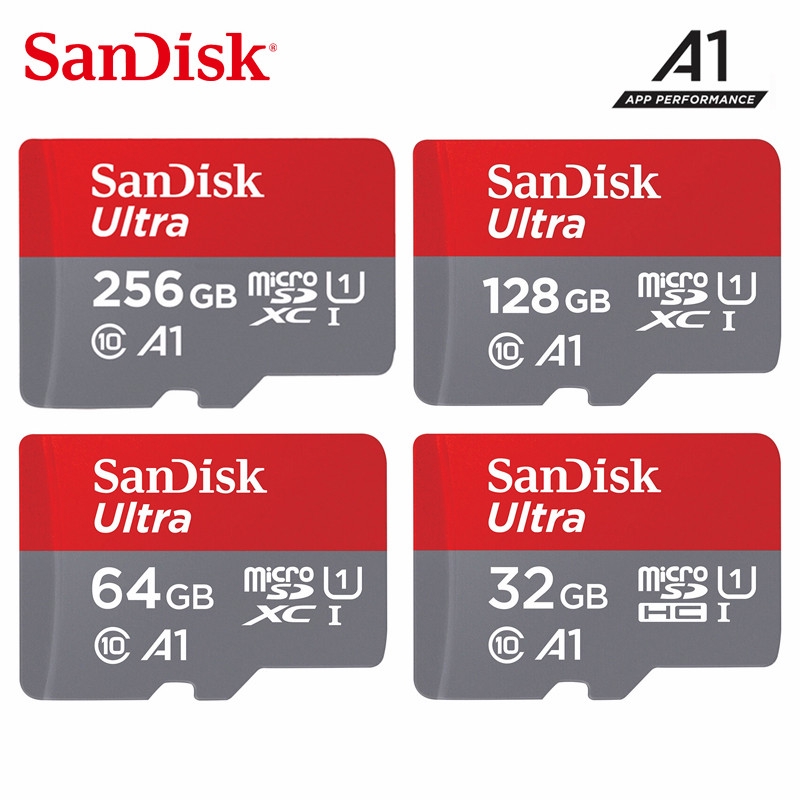 SanDisk Memory Card 32GB 64GB 128GB 256GB MicroSD Card SDHC/SDXC Class10 TF Card