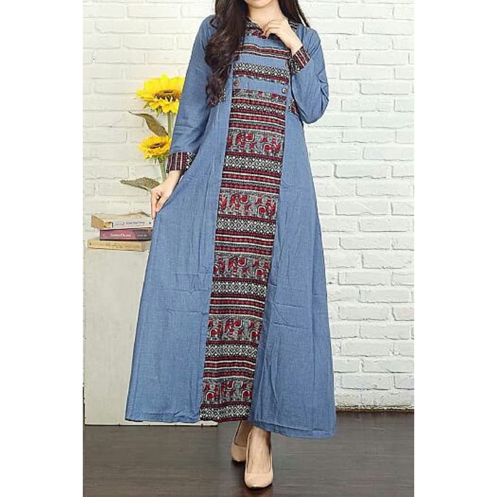 TUNIC GADING BAHAN KAOS WAFFLE TEBAL MELAR JUMBO FIT XL LD 110 TUNIK ASIMETRIS DENORA BUSUI I.767568