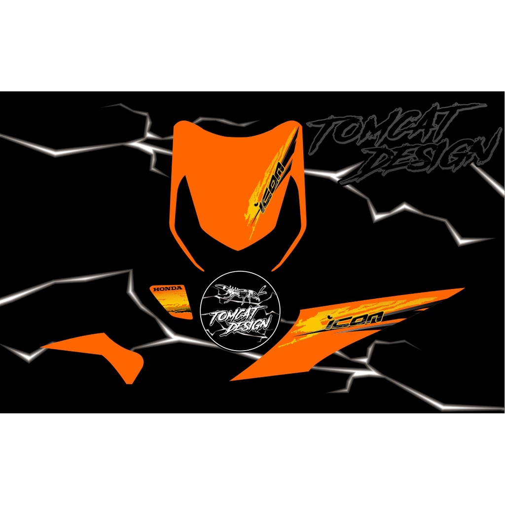 STRIPING TRANPARAN ICON SPORT / BEAT KARBU