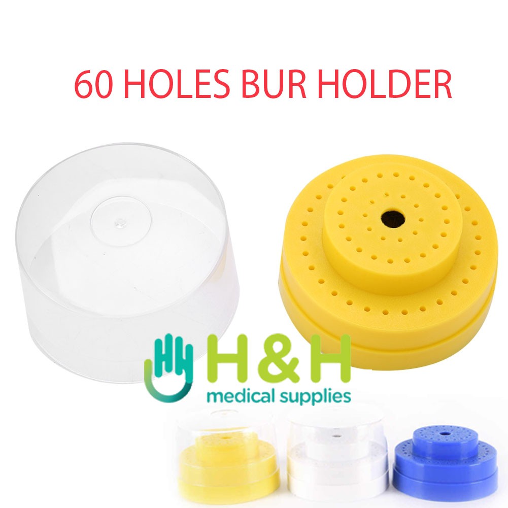 Bur Holder 60 holes / Tempat Bur 60 lubang / Dental Bur Holder