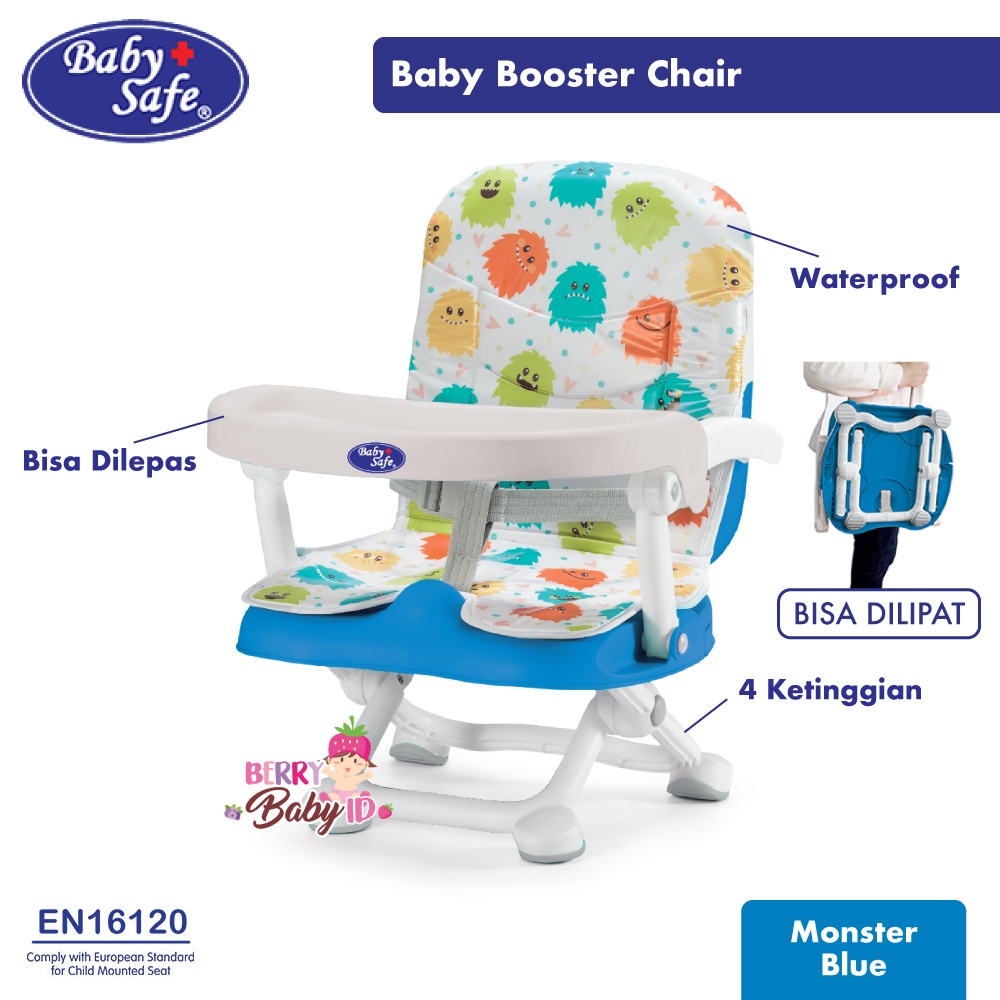 Baby Safe Pop n Eat Baby Booster Seat Kursi Makan Bayi BO02 BBS059 Berry Mart