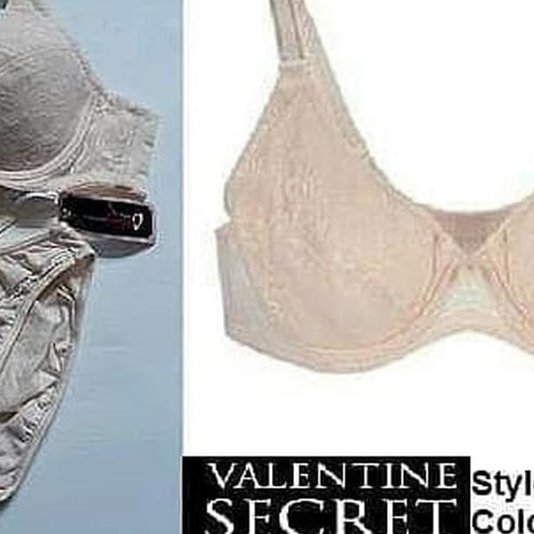 966SA Bra set with panty Valentine Secret style Marianne color soft peach *