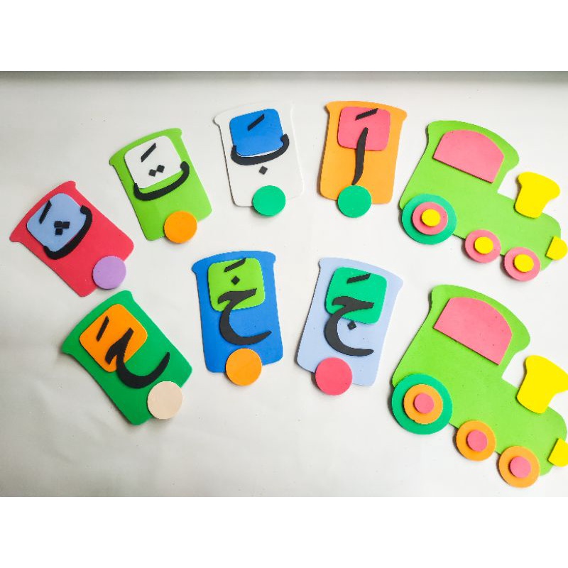 Peraga Edukatif//Hiasan dinding//Media Belajar//Hijaiyyah, Abjad, Angka