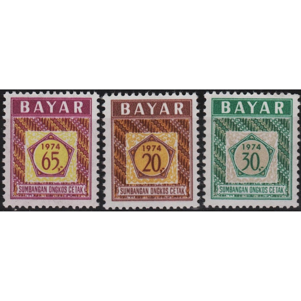 

Perangko Filateli A2-26 Indonesia MNH 3v 1974 SOC '74