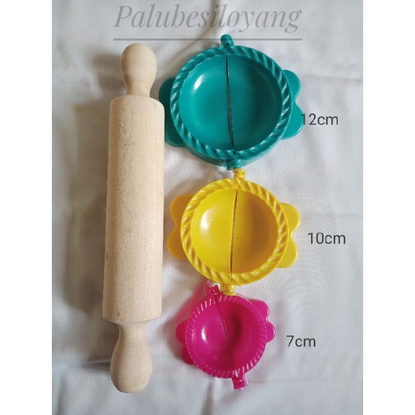 Roller Pin Penggilas &amp; Cetakan Pastel 1set 3 Ukuran