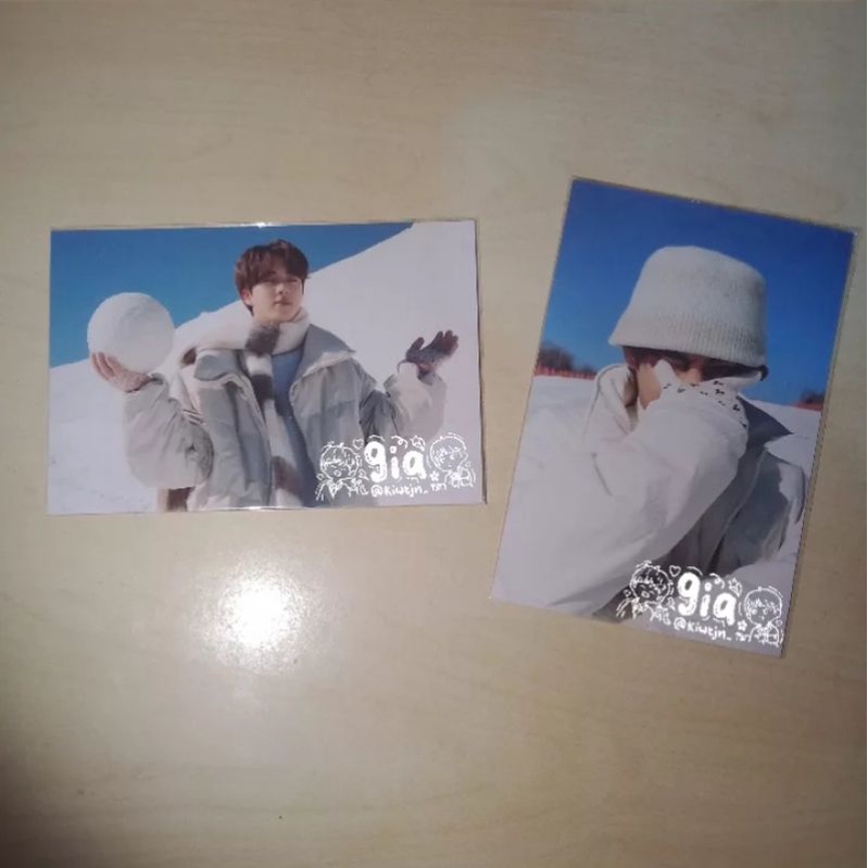 4x6 PHOTO WINTER PACKAGE 2021 BTS V TAE JIN SEOKJIN