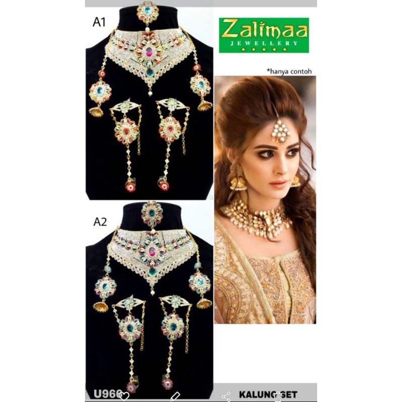 kalung set india/kalung pengantin india/aksesoris india
