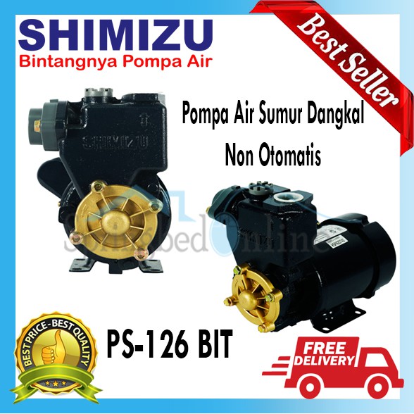 Pompa Air Shimizu Non Otomatis PS 126 BIT