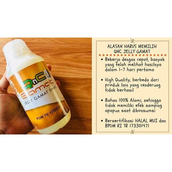 QnC Jelly Gamat Isi 300 ml | Garansi 100% Original | Qnc Gamat Emas