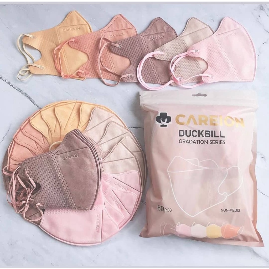 MASKER DUCKBILL CAREION GRADATION  SERIES SOFT COLOUR / MASKER DUCKBILL CAREION 3PLY GRADATION MIX 5 WARNA