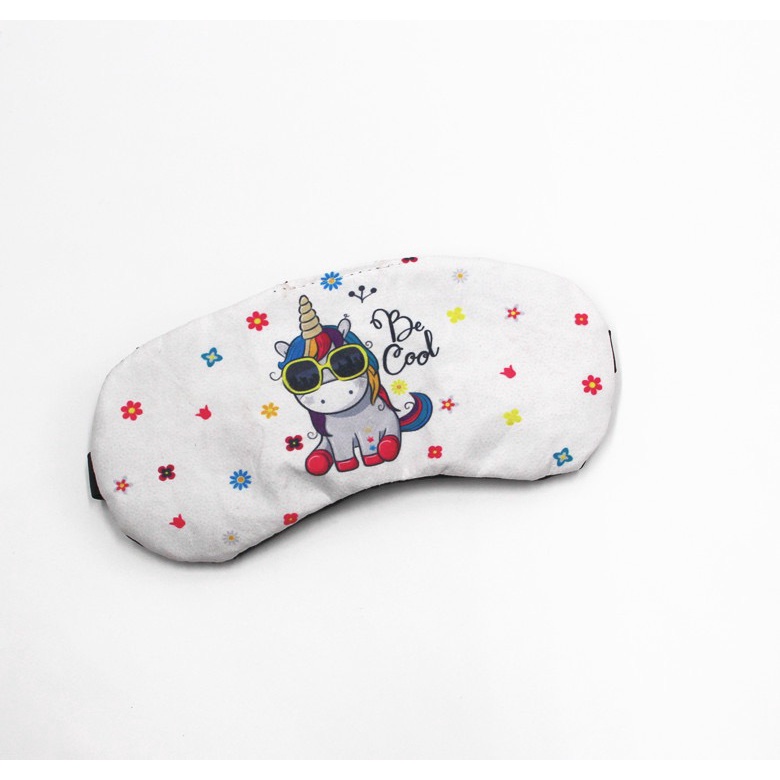 UNICORN EYE MASK Penutup Mata Tidur Dewasa Motif Lucu Kartun Unicorn Licin Cute unicorn Eye Cover / Cute Sleeping Eye unicorn