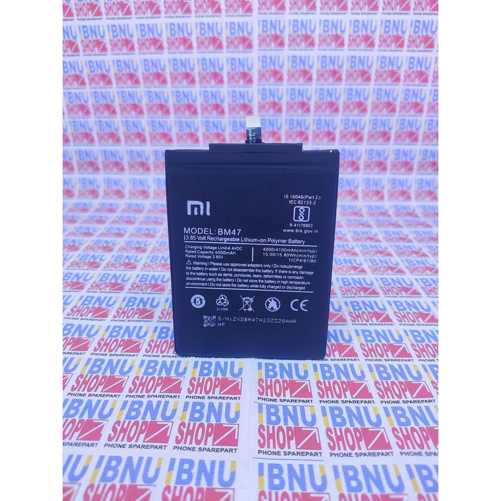 Batre battery baterai Original Xiaomi BM47 /  Redmi 3 / Redmi 4X Mi pro