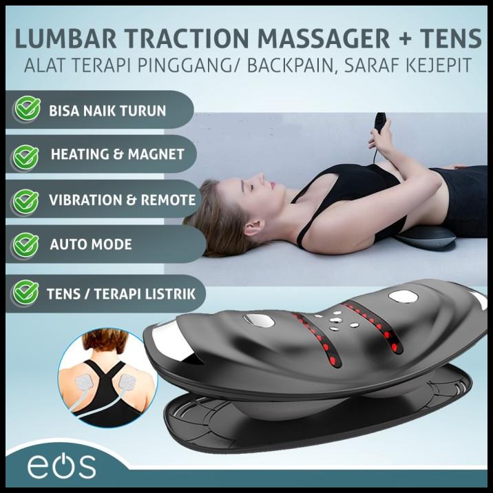 Ready Stock Lumbar Traction Massager Alat Pijat Terapi Pinggang Saraf