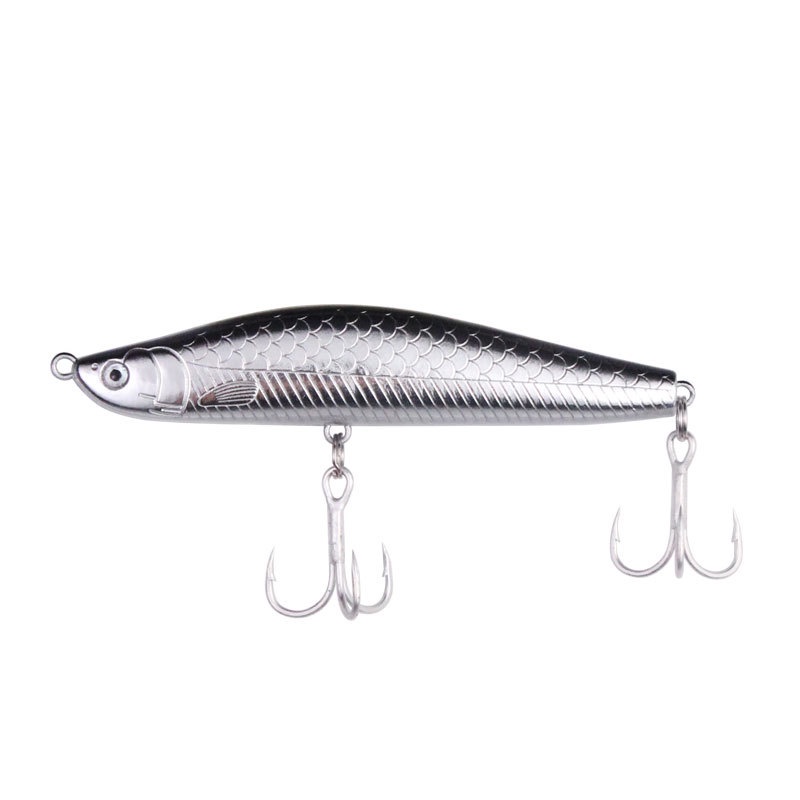 1Pc Umpan Pancing Minnow Fishing Lure Bentuk Pensil 8.5cm 12g Dengan Kait Tajam Untuk Memancing Ikan Mas