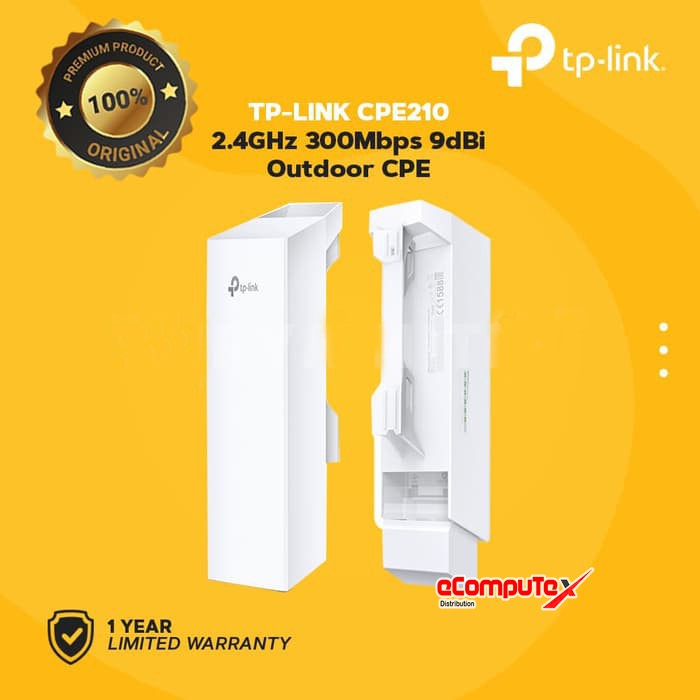 TP-LINK CPE210 ROUTER WIRELESS OUTDOOR 300Mbps - GARANSI RESMI