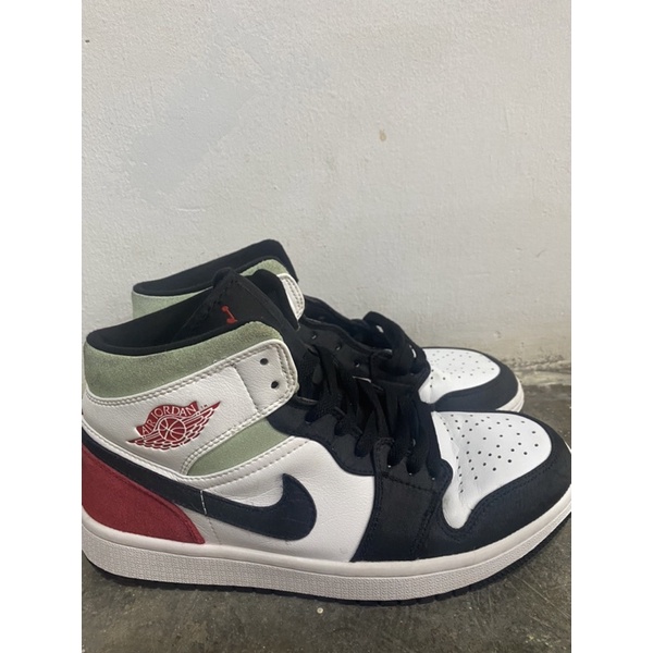 Nike air jordan 1 Mid SE Union black toe second bekas