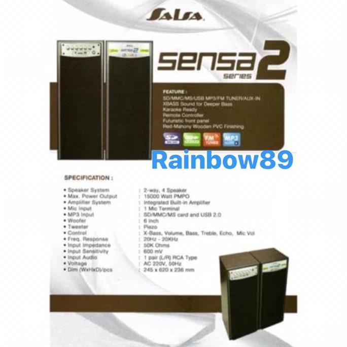 Speaker Aktif Salsa Crispy 2 Usb 6" Saharaksatria
