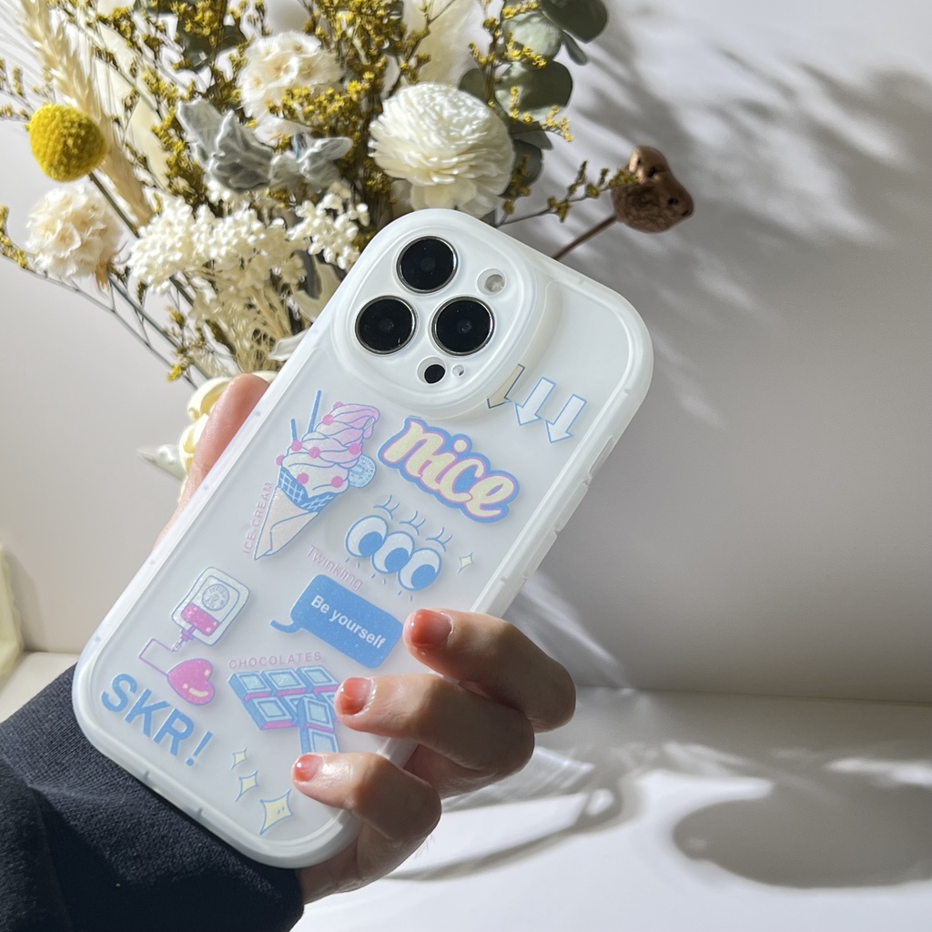 Soft Case Bahan TPU Kulit Bentuk Oval Untuk iPhone 13 13pro 13prm 11 7Plus 8Plus Xr XS 13 12 Pro Max