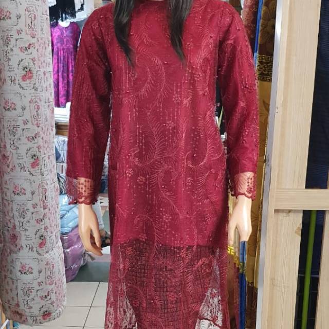 SET TUNIK TULLE/KEBAYA MUSLIM/KEBAYA KONDANGAN