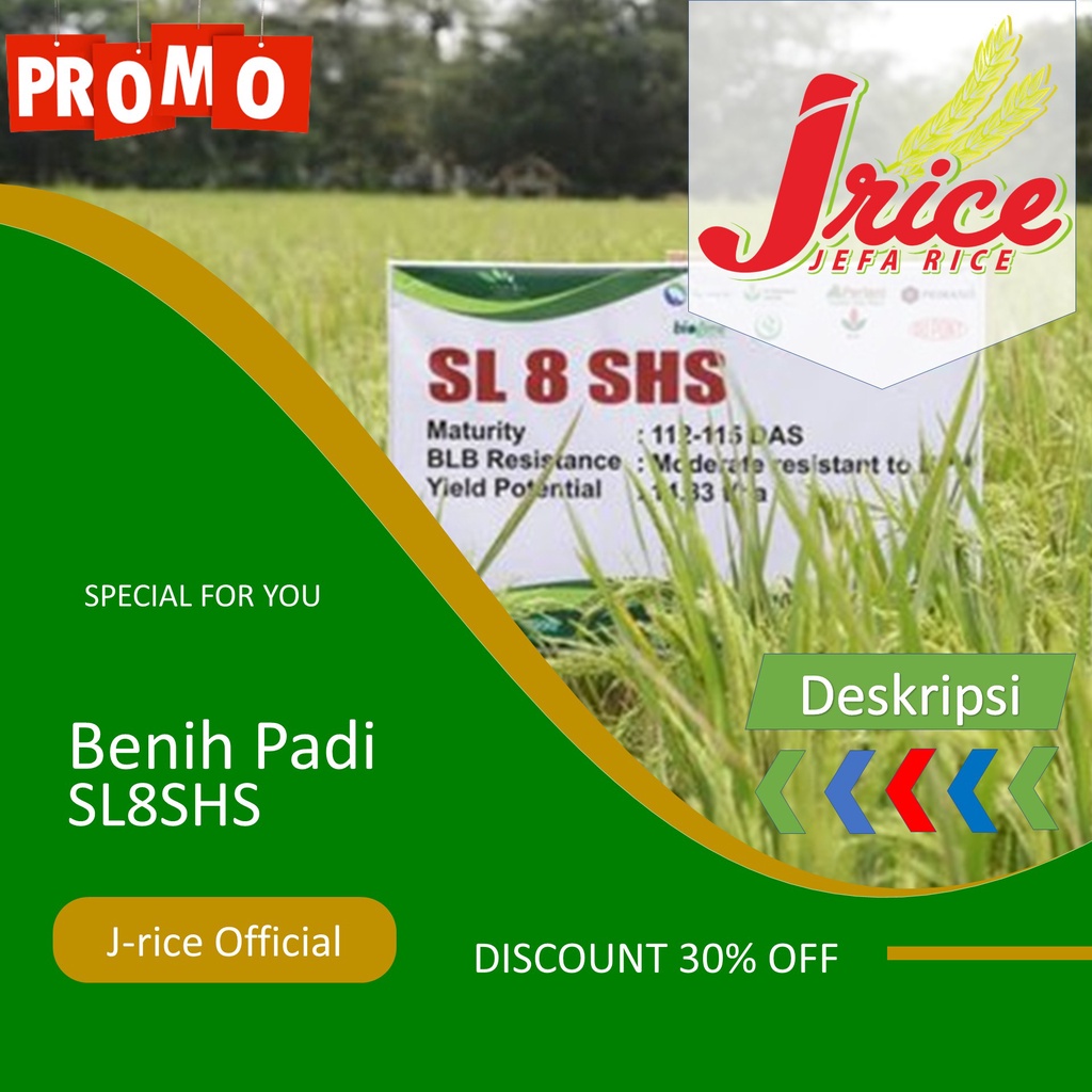 BENIH PADI HIBRIDA SL8SHS KEMASAN 1KG