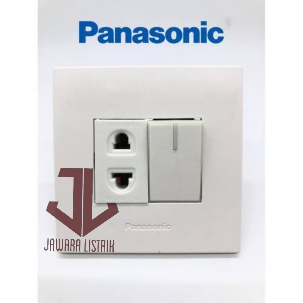STOP KONTAK PANASONIC WHITE STYLE STOP KONTAK UNIVERSAL+ SAKLAR ENGKEL