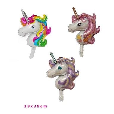 balon foil kepala unicorn mini