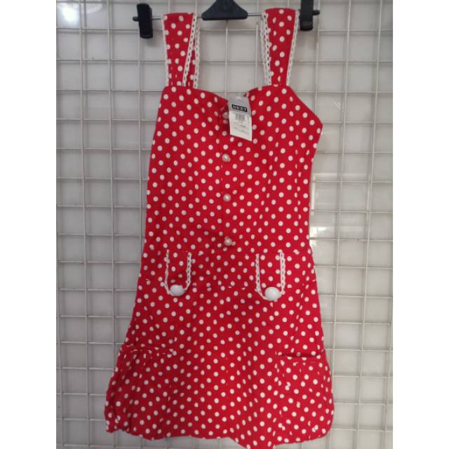 Dress anak import polkadot