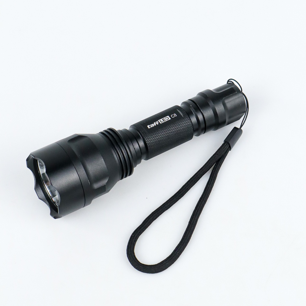 Senter LED Flashlight Waterproof Cree XM-L T6 4000 Lumens with Charger - TFFL03BK Black