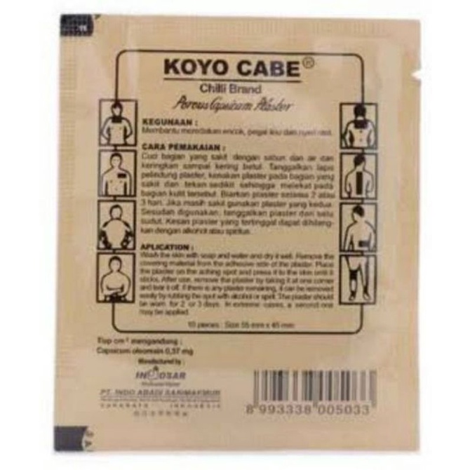 Koyo Cabe sachet (isi 10Lembar)