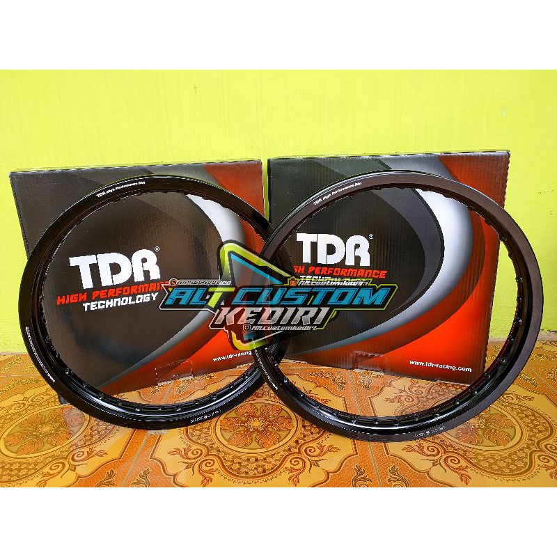 Velg TDR Warna Hitam Ukuran 160-185  || RING 17 ||