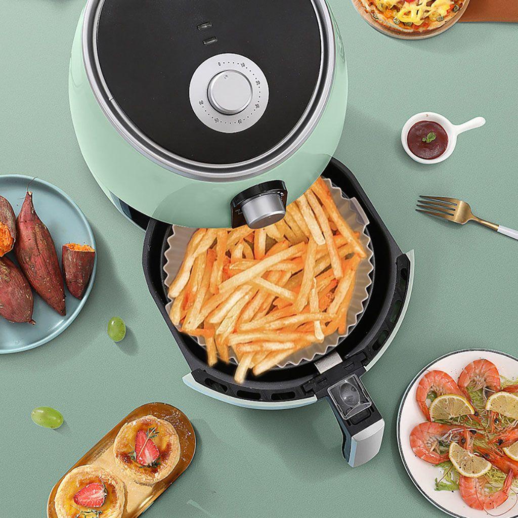 [Elegan] Air Fryer Aksesoris6Per8In Tahan Panas Air Fryer Bowl Reusable Ramah Lingkungan Non Toxic Airfryer Liner Mat