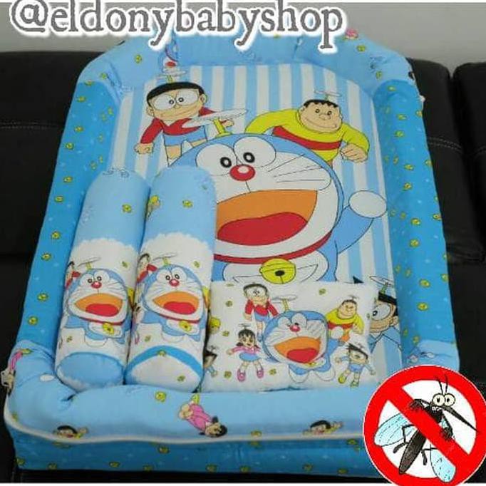 Kasur Kelambu Tenda Doraemon/ kasur bayi bess/bantal guling doraemon