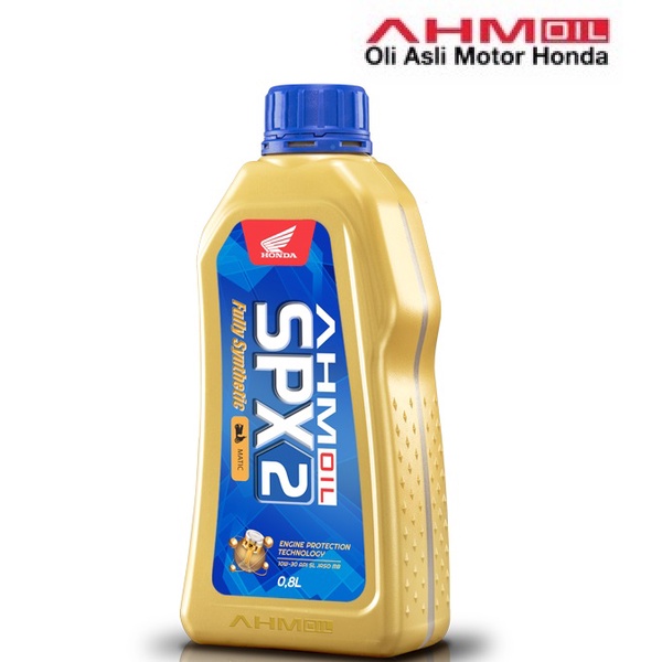 Oli mesin AHM OIL SPX - 2 SPX2 SPX-2 SJ 10W-30 JASO MB 800 ml asli ori matic matic