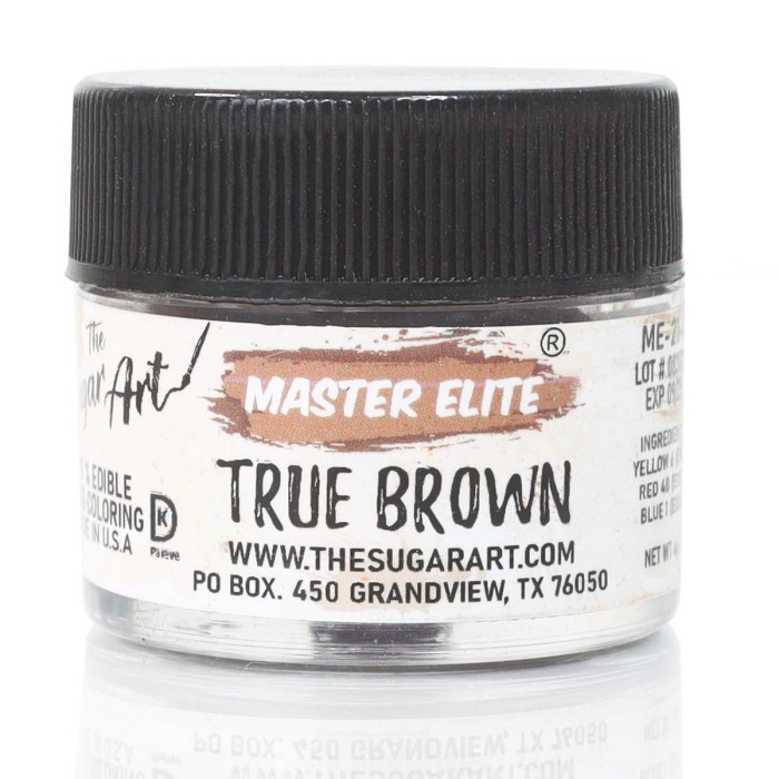 

4 Gr True Brown Master Elite Sugar Art Pewarna Makanan Food Coloring