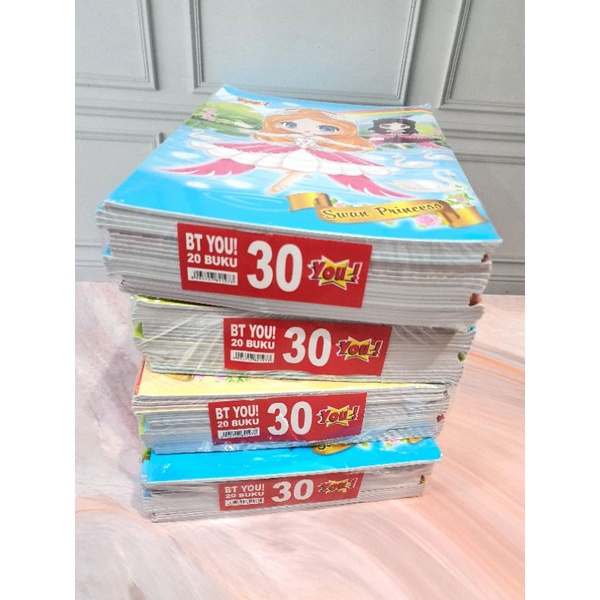 (20pc) buku tulis merek YOU isi 30 lembar-2