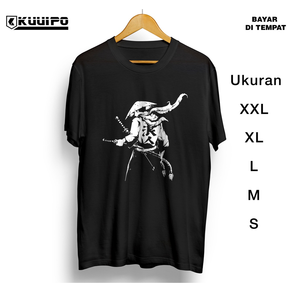 Baju kaos Samurai / Kaos Distro Jepang /  Kaos Ukuran S sampai XXL