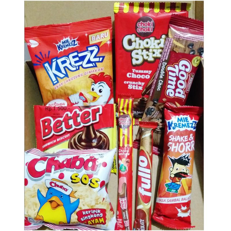 

PAKET SNACK BOX MERAH MURAH / HAMPERS SNACK BOX / SNACK KADO MURAH / SNACK ULANG TAHUN MURAH / BINGKISAN HADIAH / PAKET ULANGTAHUN