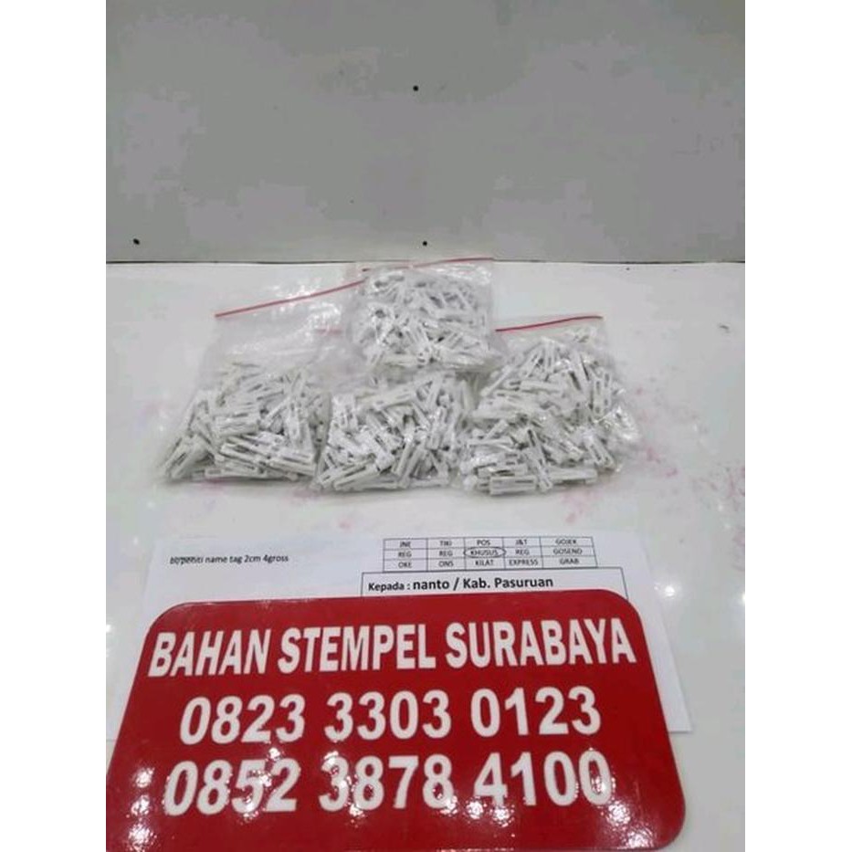 

Promo Peniti Bross Peniti Nama Dada Acrylic Name Tag Pin 2 cm-isi10 gros t Berkualitas