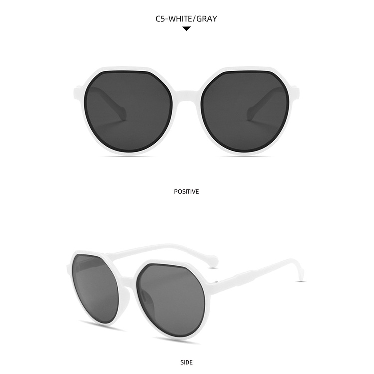 2021 new fashion retro small frame milk tea color sunglasses ins street shooting