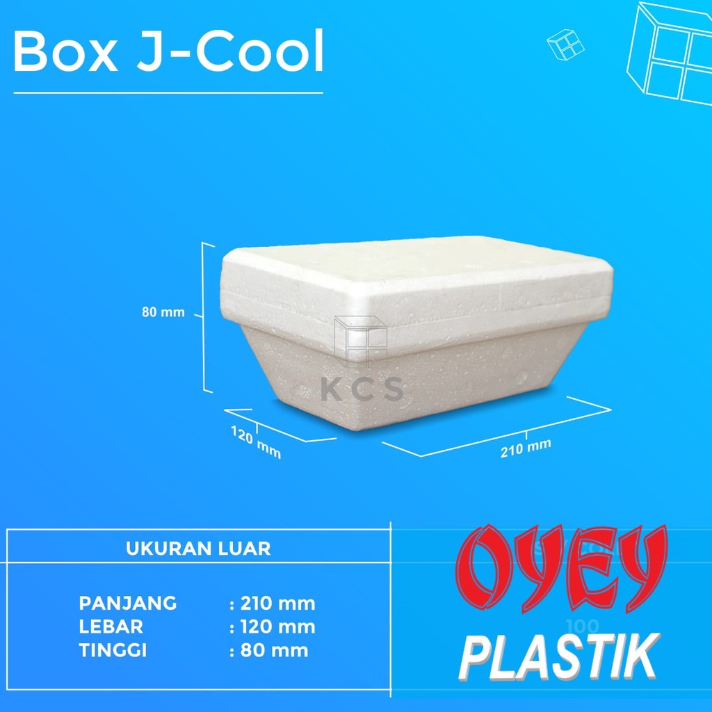 Styrofoam box J-cool Sterofom stereofoam box es krim