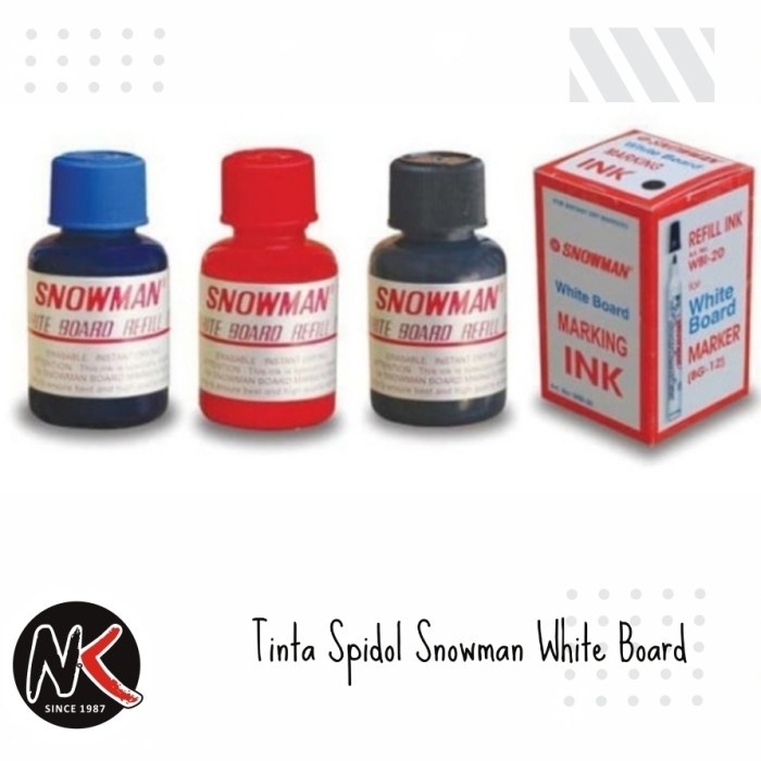

Mantap Isi Tinta Spidol Snowman White Board Refill White Board Marking Ink Diskon