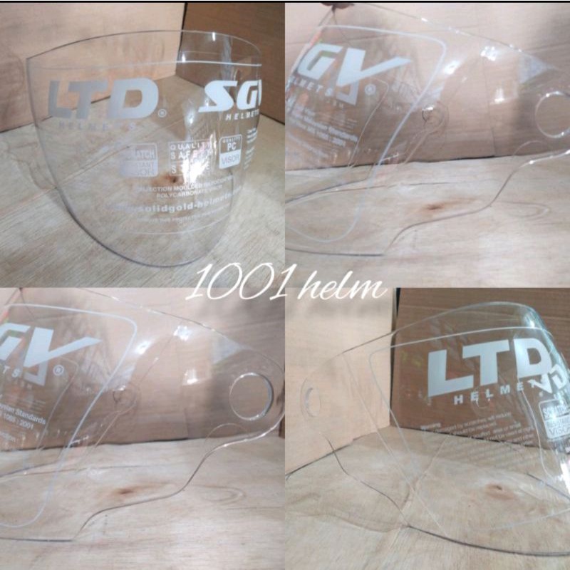 Kaca Helm LTD Bening / Putih 100% Original Malasya