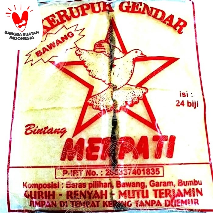 

TERBARU Kerupuk Gendar Bawang Bintang Merpati /Puli /Karak /Krupuk /Beras Nasi - Asin