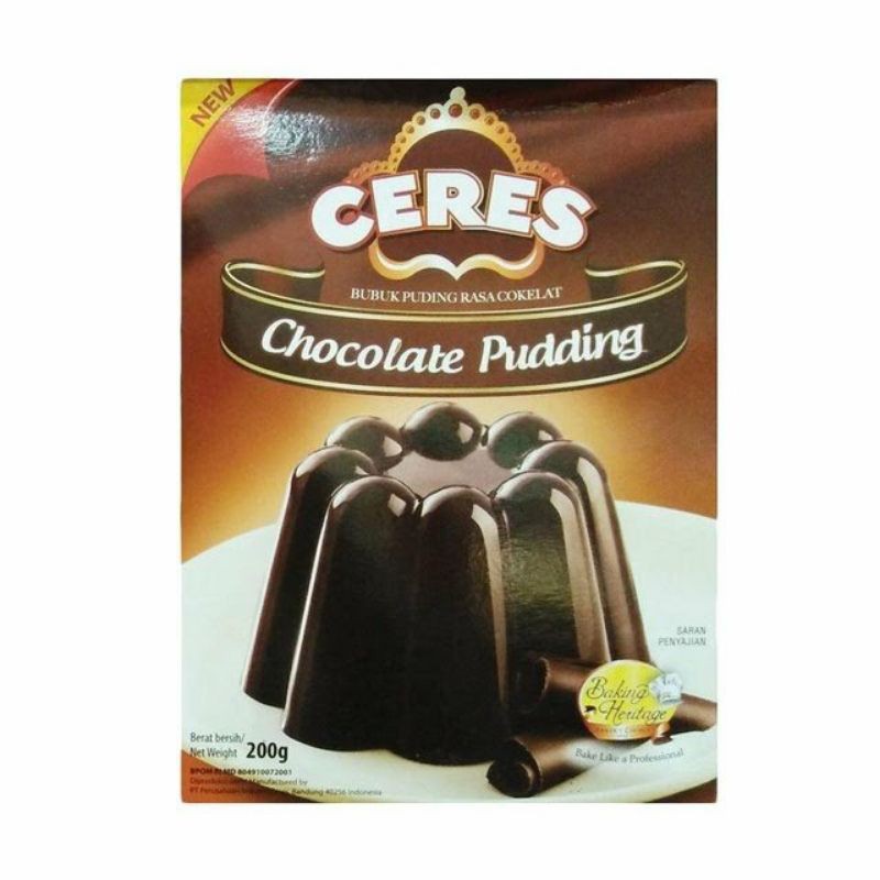 

Ceres Baking Heritage Chocolate Pudding 200 gr - Puding Cokelat Ceres